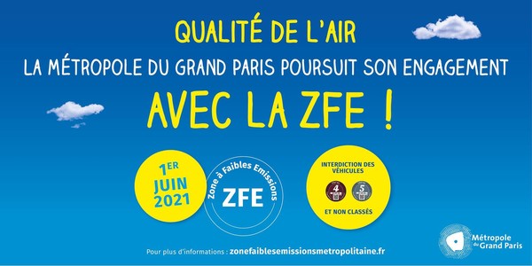 Zone Faibles Emissions ZFE Grand Paris