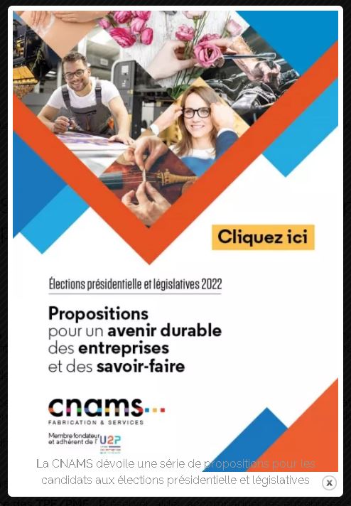 CNAMS - Propositions pour un avenir durable des entreprises et des savoir-faire