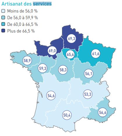 Part des femmes parmi les apprentis (%)