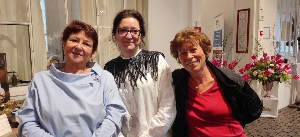 Nicole Roux, Présidente du CFMA - Frédérique Tilly, Bronzier d'Art - Marilyne Baudin, CNAMS Île-de-France