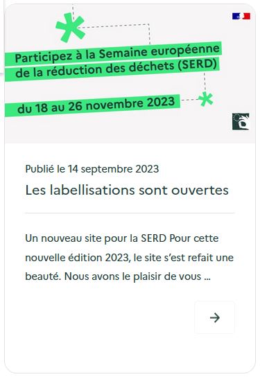 Semaine européenne de la réduction des déchets
